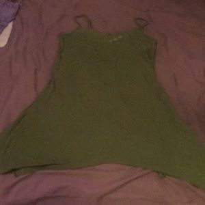 Green heart dress
